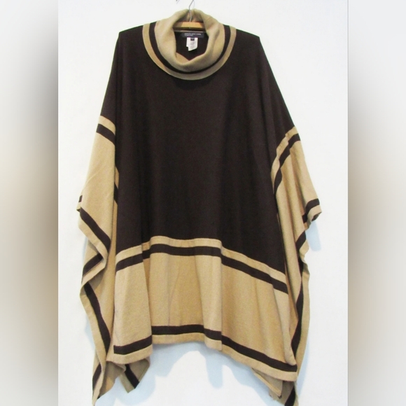 Jones New York Sweaters - Jones New York Signature Women's One Size Shrug Poncho Brown Soft